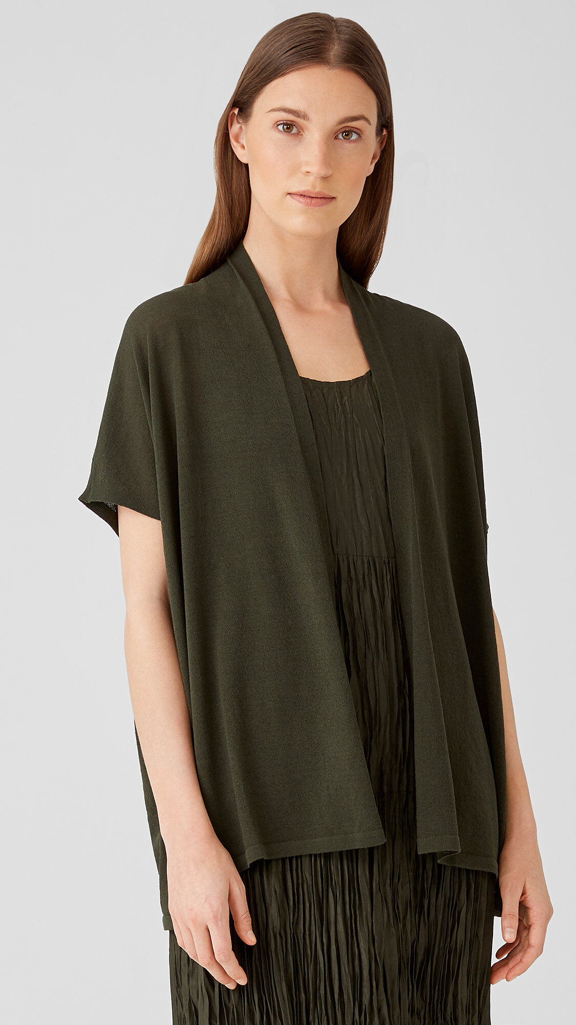 Eileen fisher short sleeve cardigan new arrivals