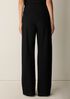 Washable Stretch Crepe Pintuck Wide Pant