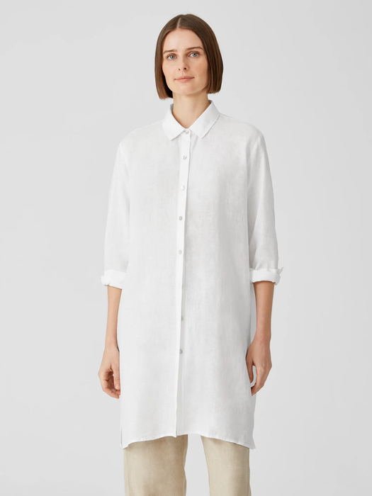 Organic Handkerchief Linen Classic Collar Shirt