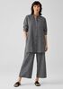 Hemp Organic Cotton Grid Long Shirt