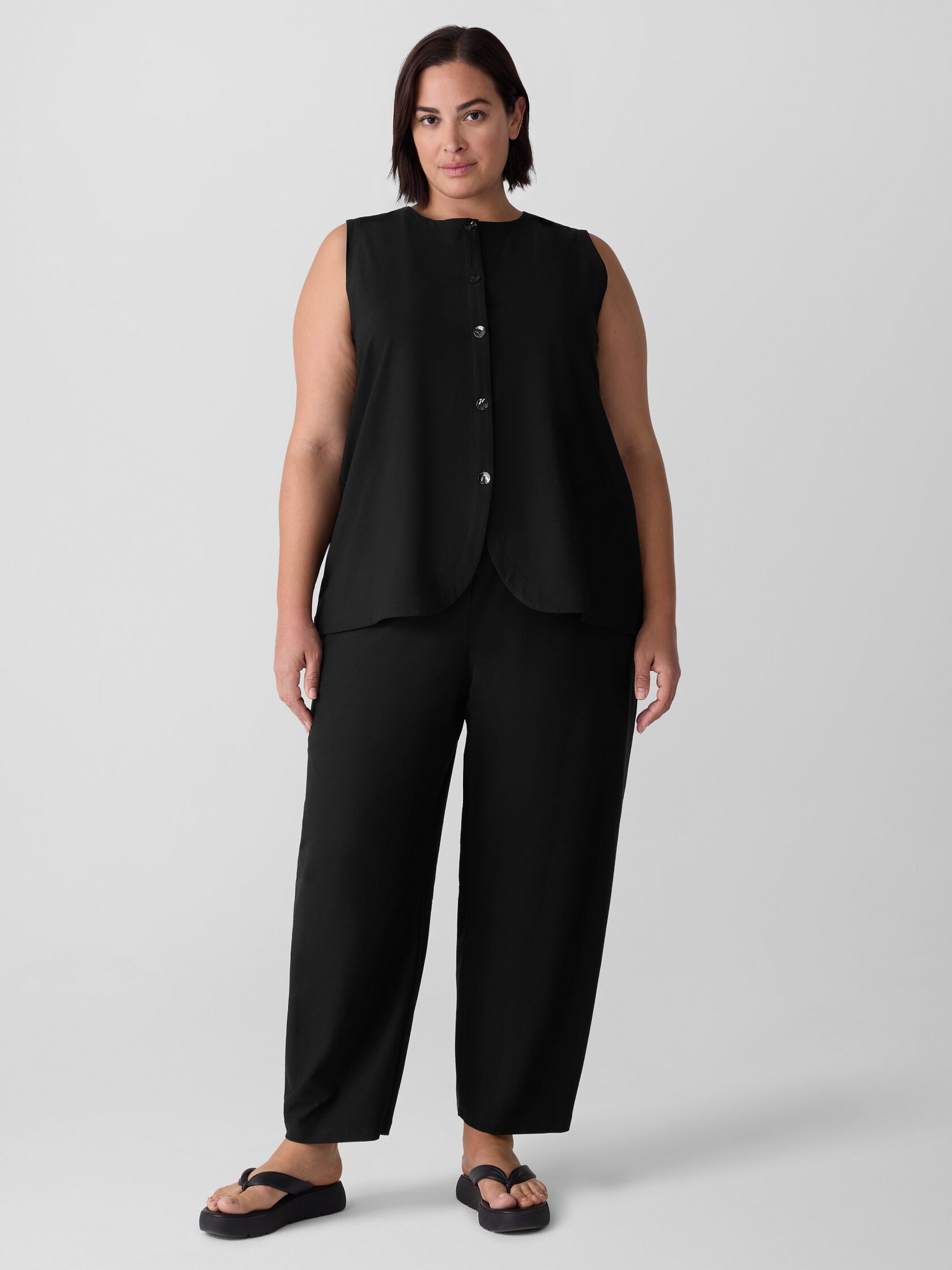Washable Stretch Crepe Arch Pant