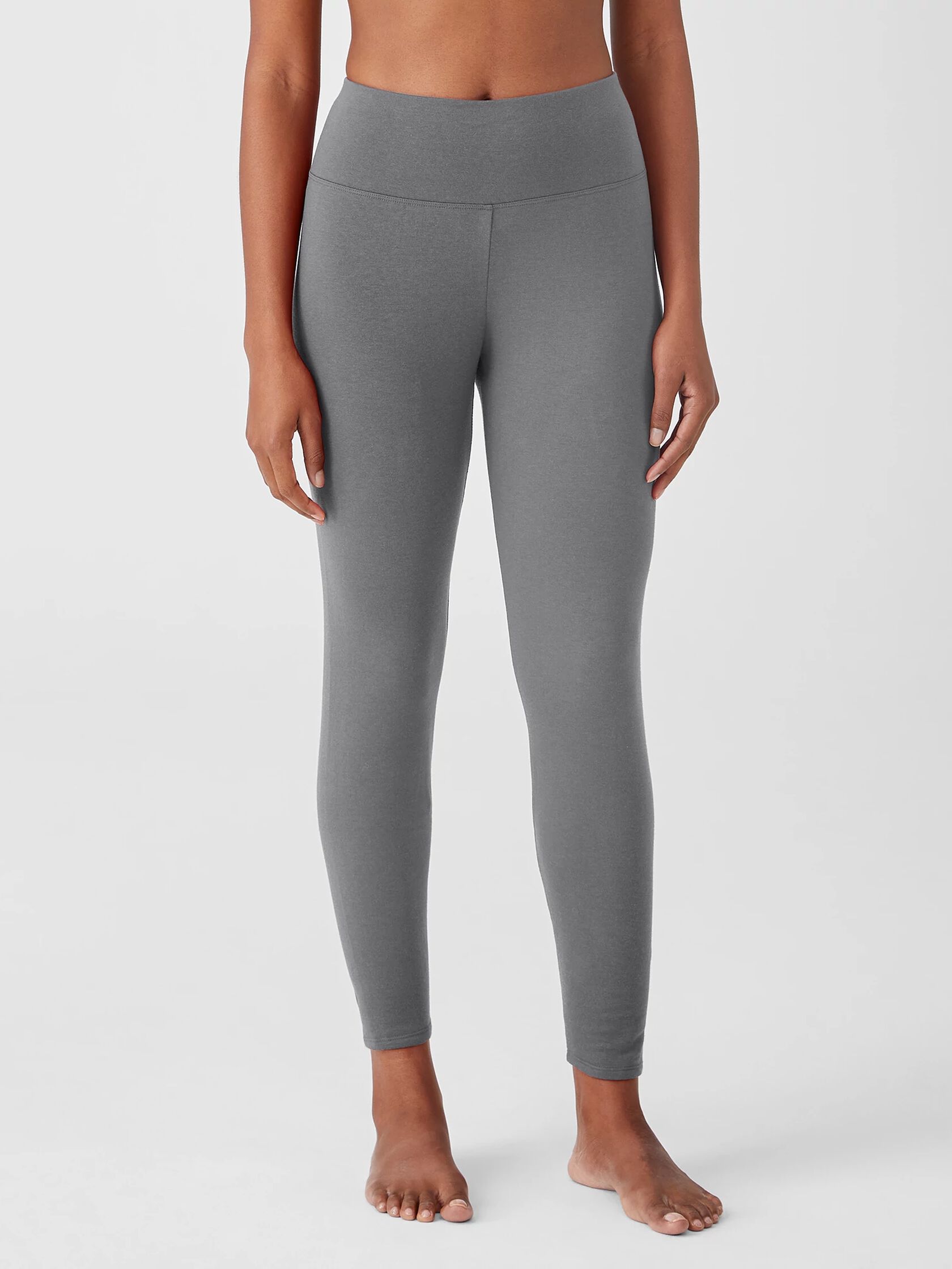 Cozy Brushed Terry High-Waisted Leggings