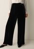Velvet Wide-Leg Pant