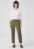 Organic Cotton Hemp Tapered Ankle Pant