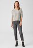 Peruvian Organic Cotton Crimp Crew Neck Top