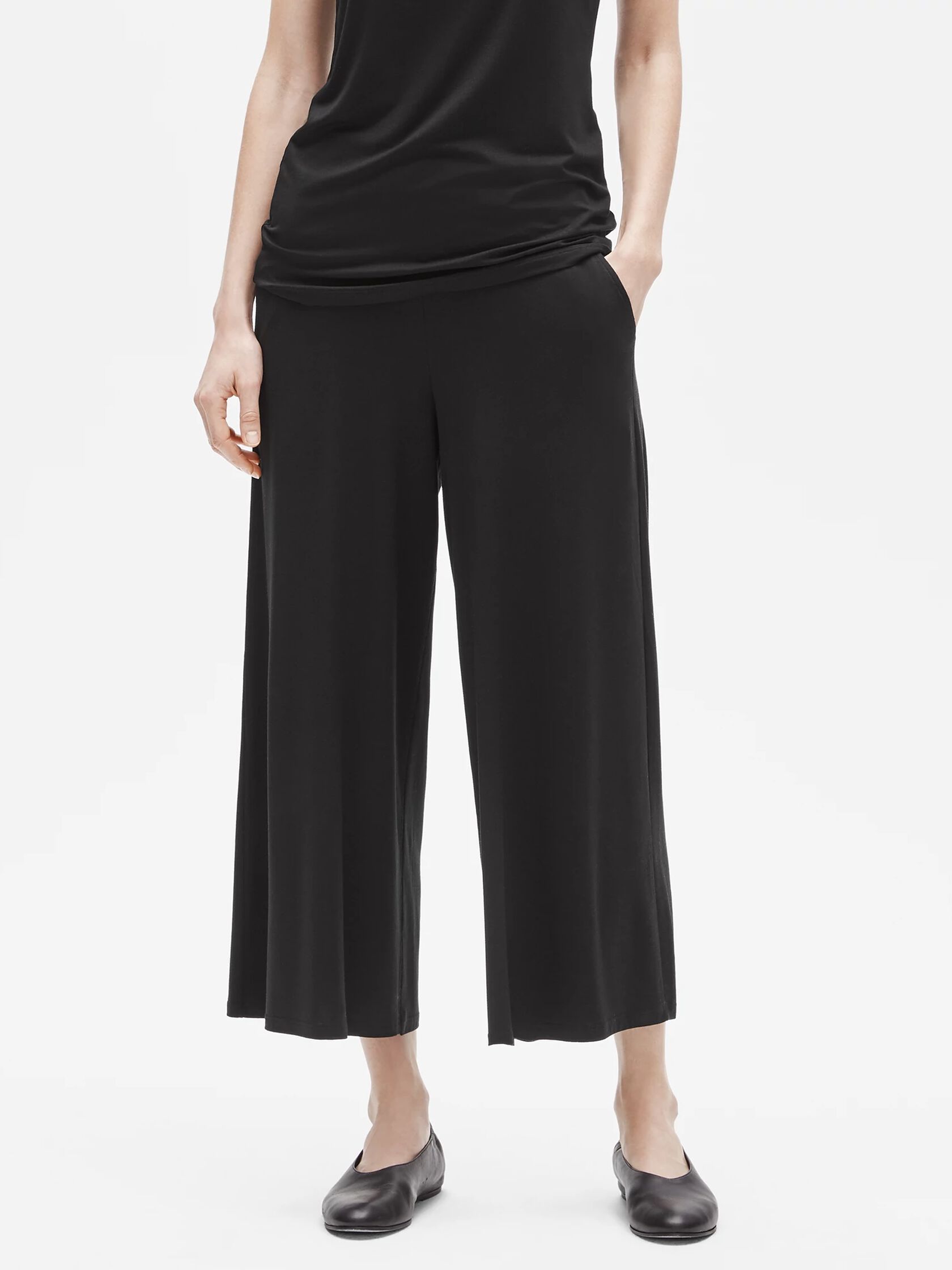Fine Jersey Wide Ankle Pant