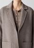 Doubleface Wool Cloud Notch Collar Coat