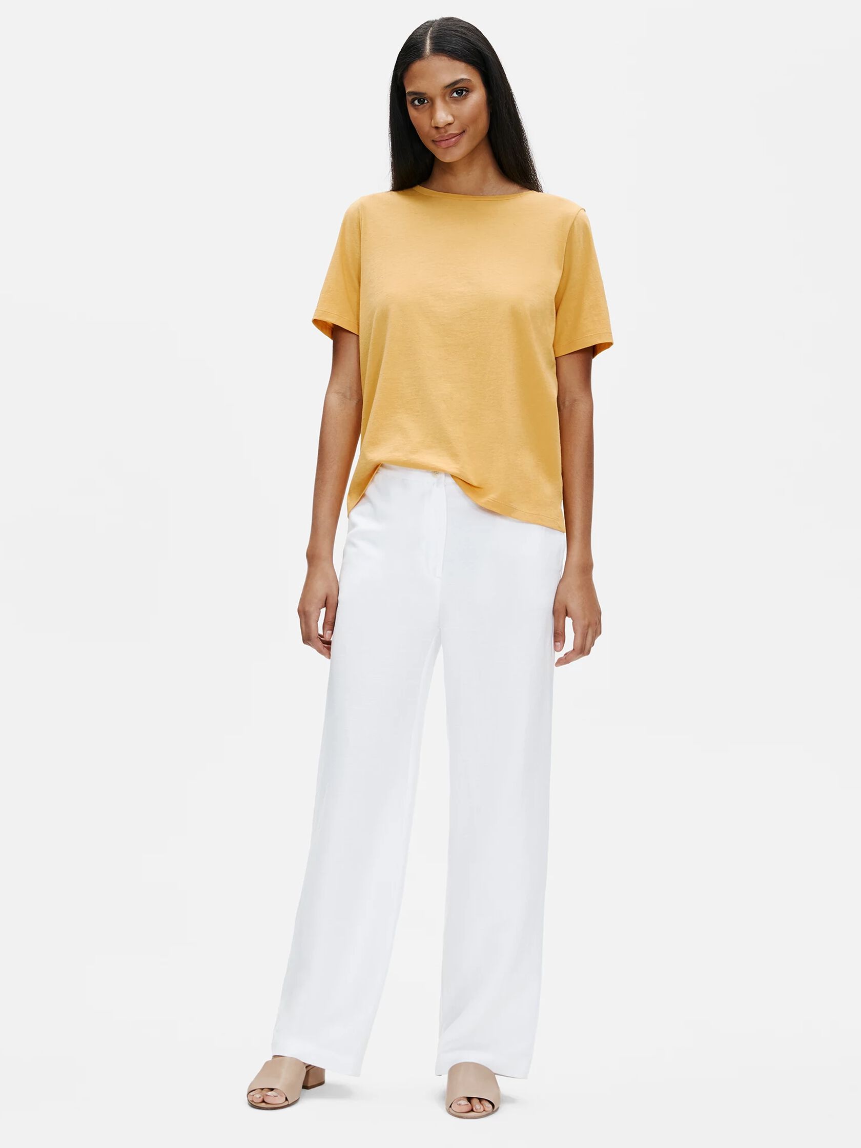 Organic Cotton Jersey Crew Neck Tee