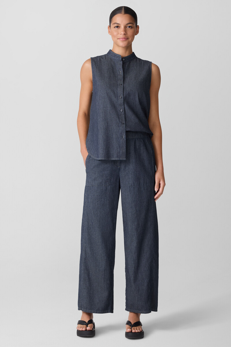Airy Organic Cotton Twill Wide-Leg Pant Airy Organic Cotton Twill Wide-Leg Pant