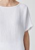 Organic Cotton Lofty Gauze Bateau Neck Top