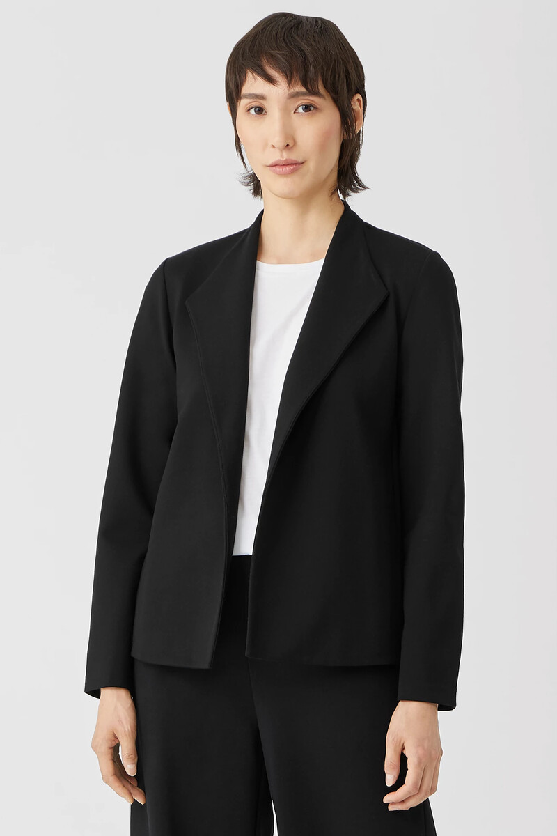 Washable Flex Ponte High Collar Jacket Washable Flex Ponte High Collar Jacket