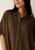 Organic Cotton Lofty Gauze Classic Collar Shirtdress