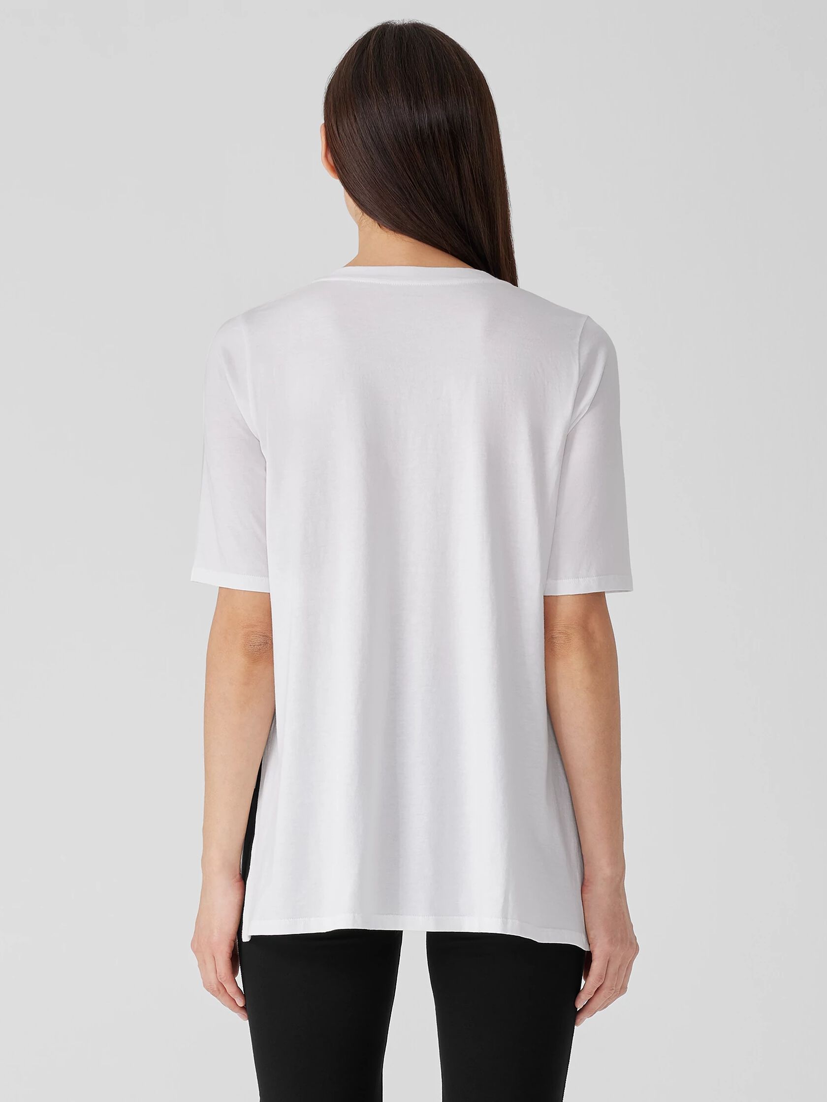 Organic Pima Cotton Jersey Long Tee