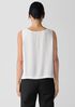 Silk Georgette Crepe Round Neck Vest