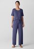Organic Cotton Interlock Wide-Leg Sleep Pant