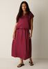 Lightweight Satin Shimmer Lantern Skirt