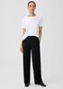 Stretch Jersey Knit Straight Pant