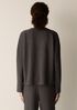 Organic Cotton Boucle Knit Crew Neck Top
