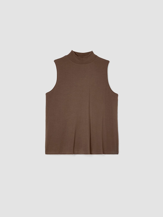 Fine Jersey Mock Neck Tank