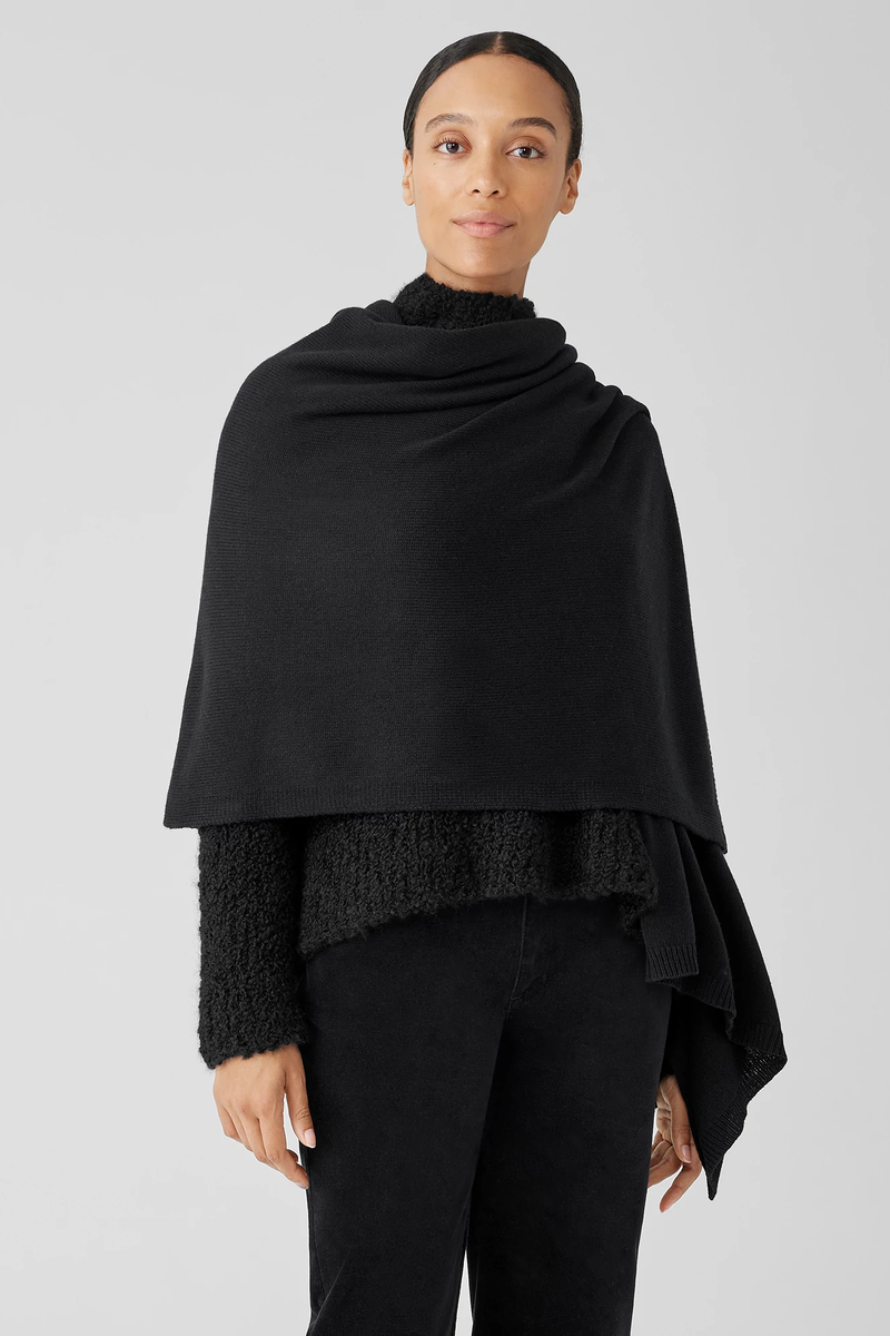 Cotton and Recycled Cashmere Wrap