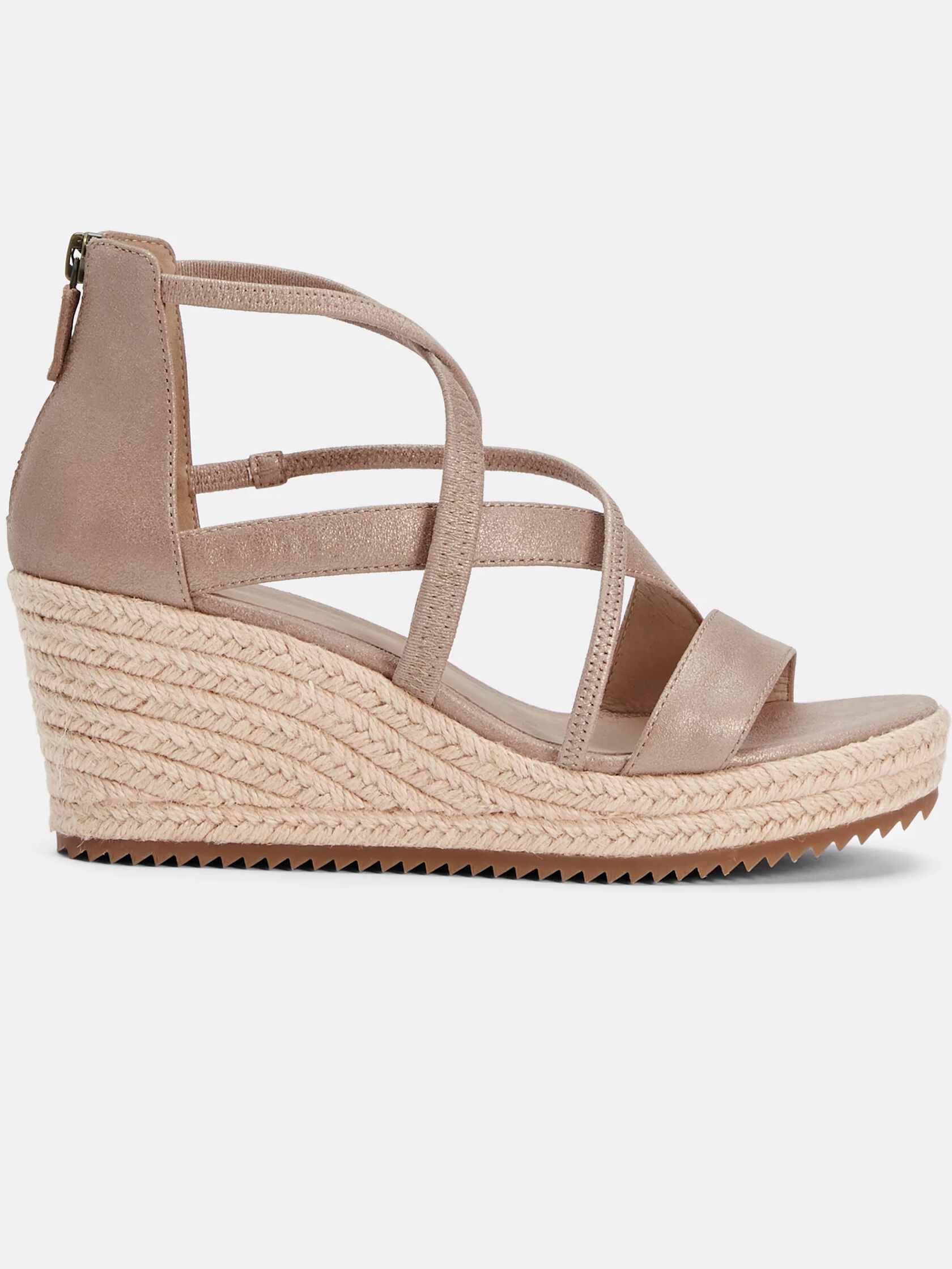 Wanda Metallic Suede Espadrille