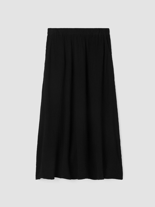 Organic Cotton Gauze Pocket Skirt