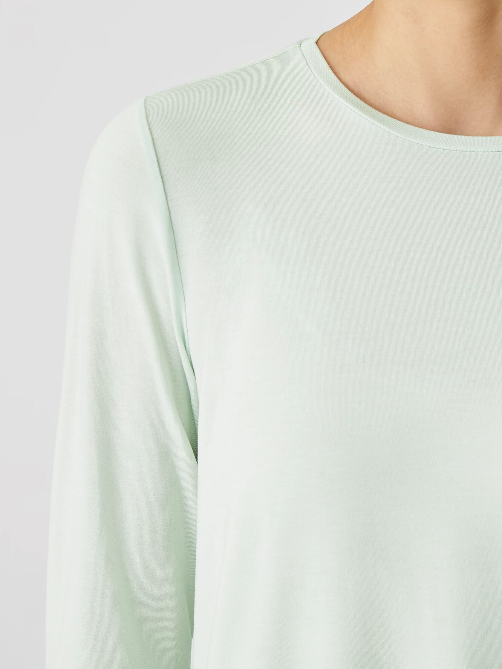 Fine Jersey Crew Neck Top