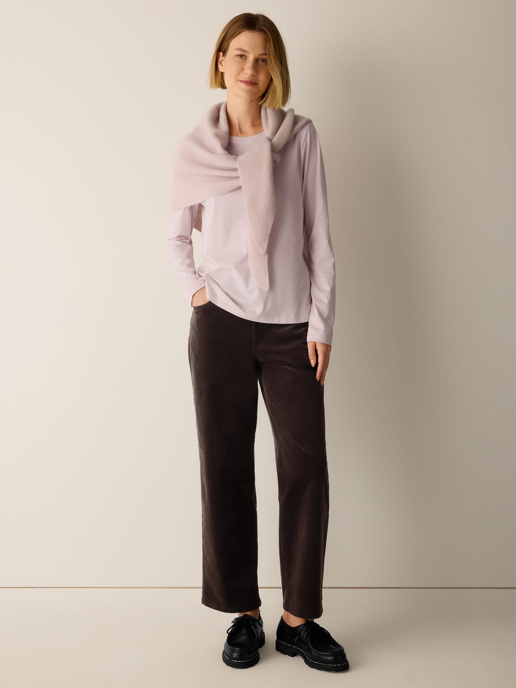 Organic Pima Cotton Jersey Long-Sleeve Tee