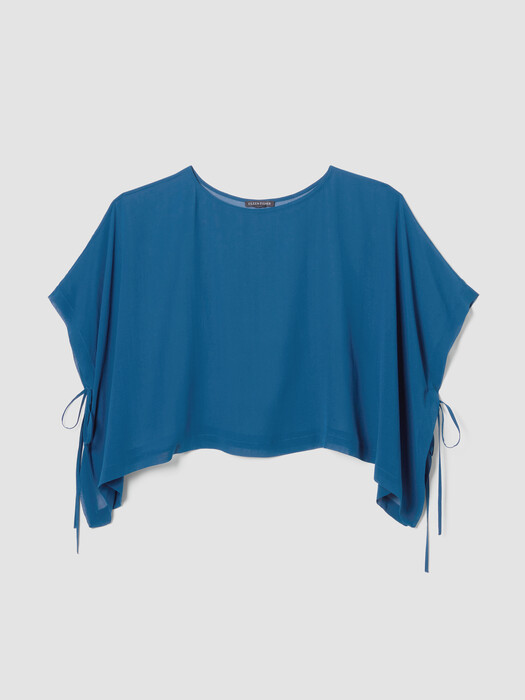 Sheer Silk Georgette Poncho