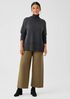 Boiled Wool Jersey Wide-Leg Pant