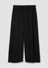 Silk Georgette Crepe Wide-Leg Pant