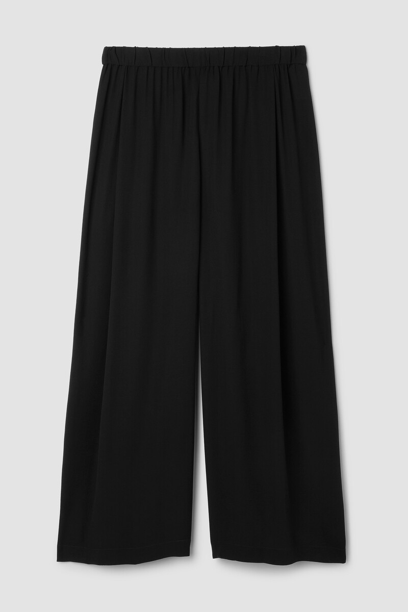 Silk Georgette Crepe Wide-Leg Pant Silk Georgette Crepe Wide-Leg Pant