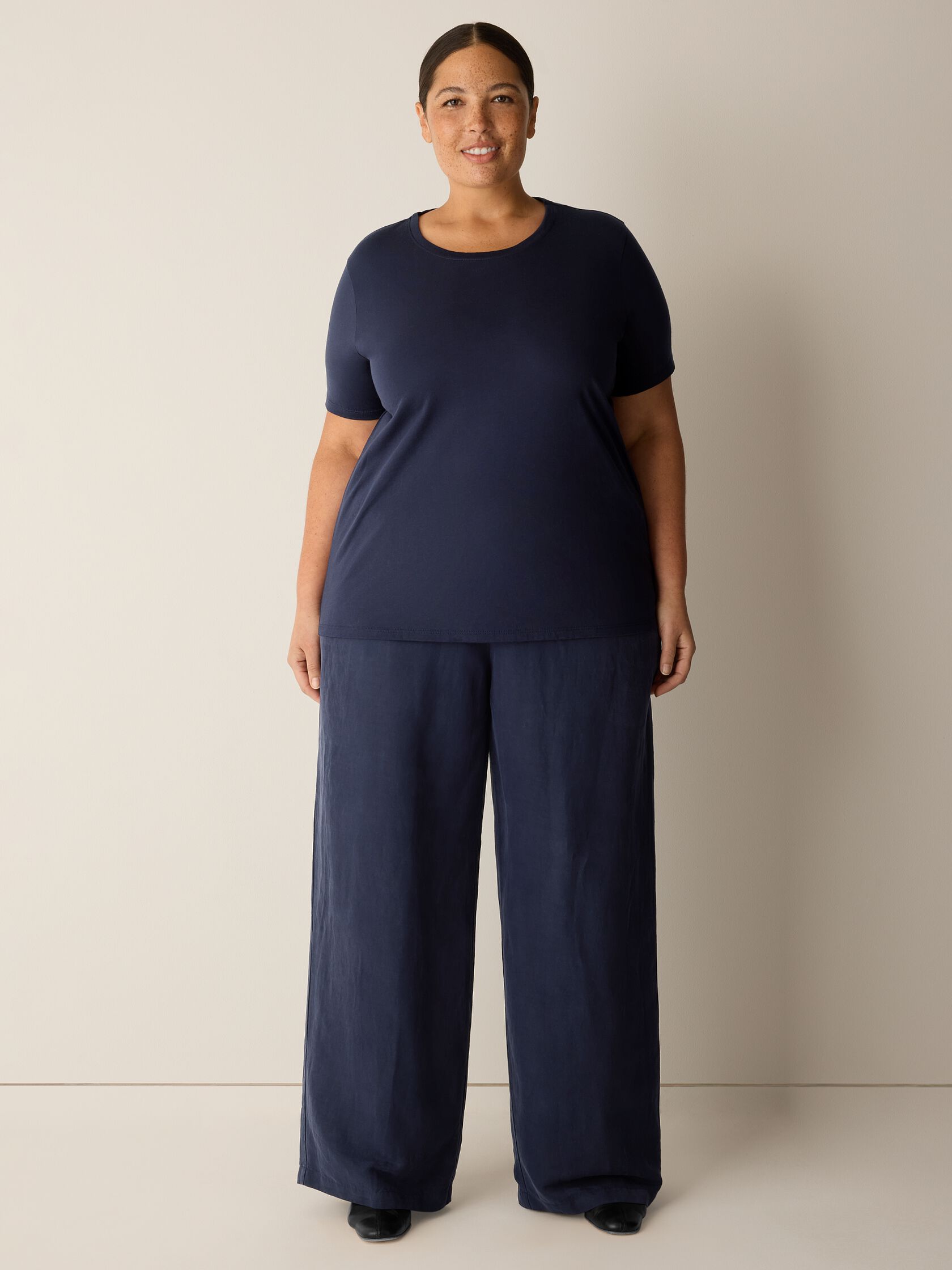 Organic Pima Cotton Jersey Round Neck Tee