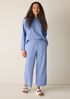 Garment-Dyed Organic Cotton Terry Wide-Leg Pant