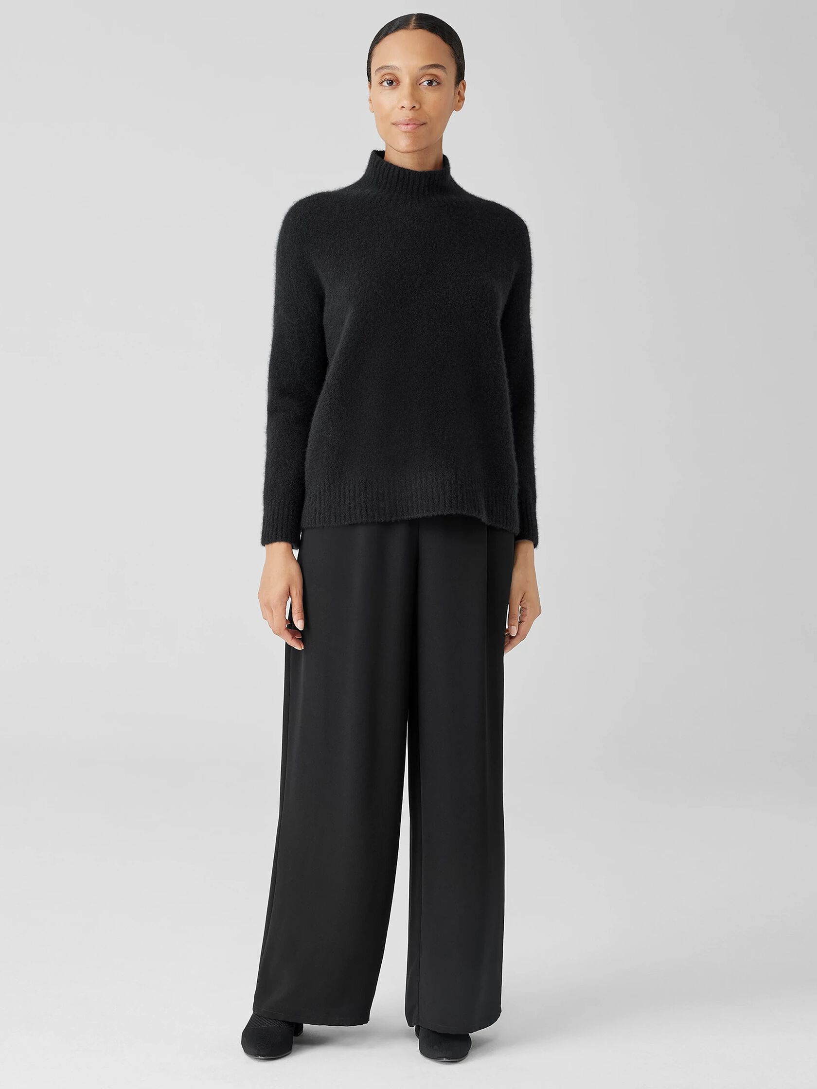 Cashmere Silk Bliss Turtleneck Box-Top