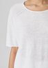 Organic Linen Cotton Jewel Neck Top