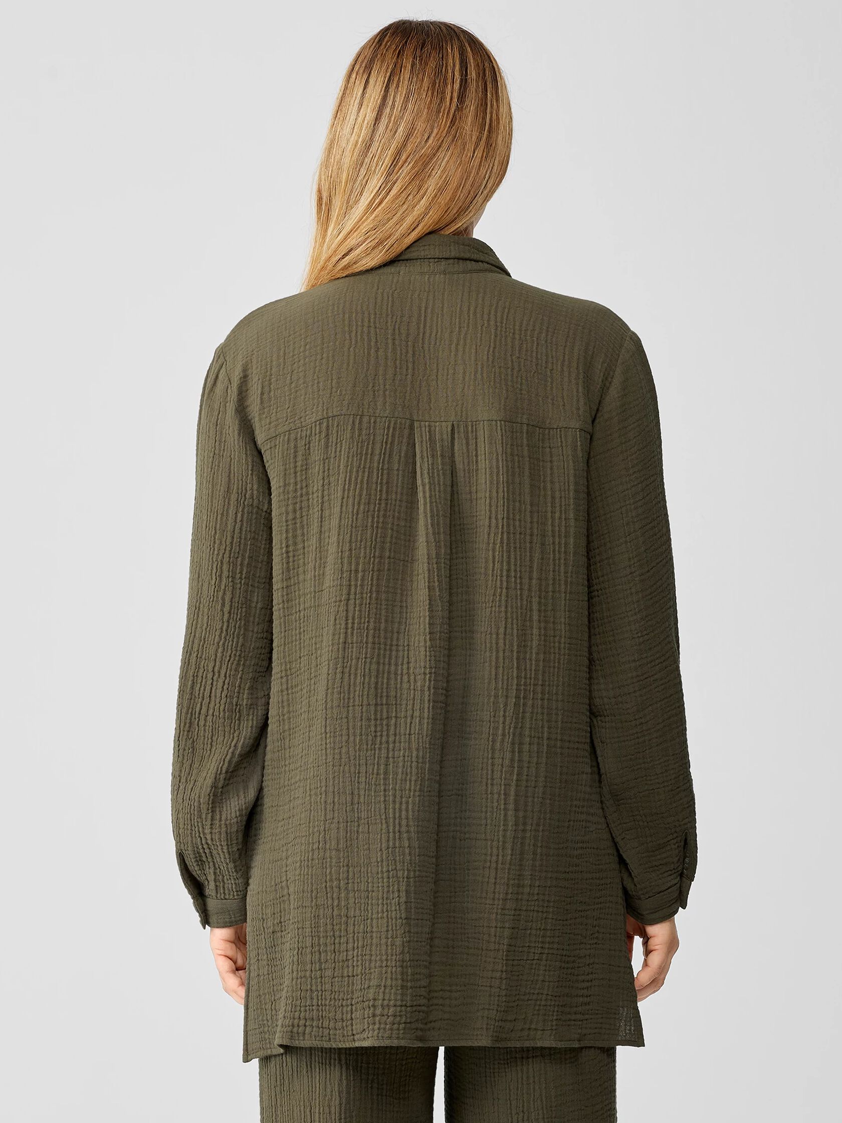 Organic Cotton Gauze Classic Collar Shirt