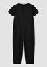 Cotton Hemp Stretch Lantern Jumpsuit