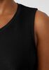 Stretch Jersey Knit V-Neck Tank