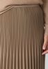 Woven Wool Silk A-Line Skirt