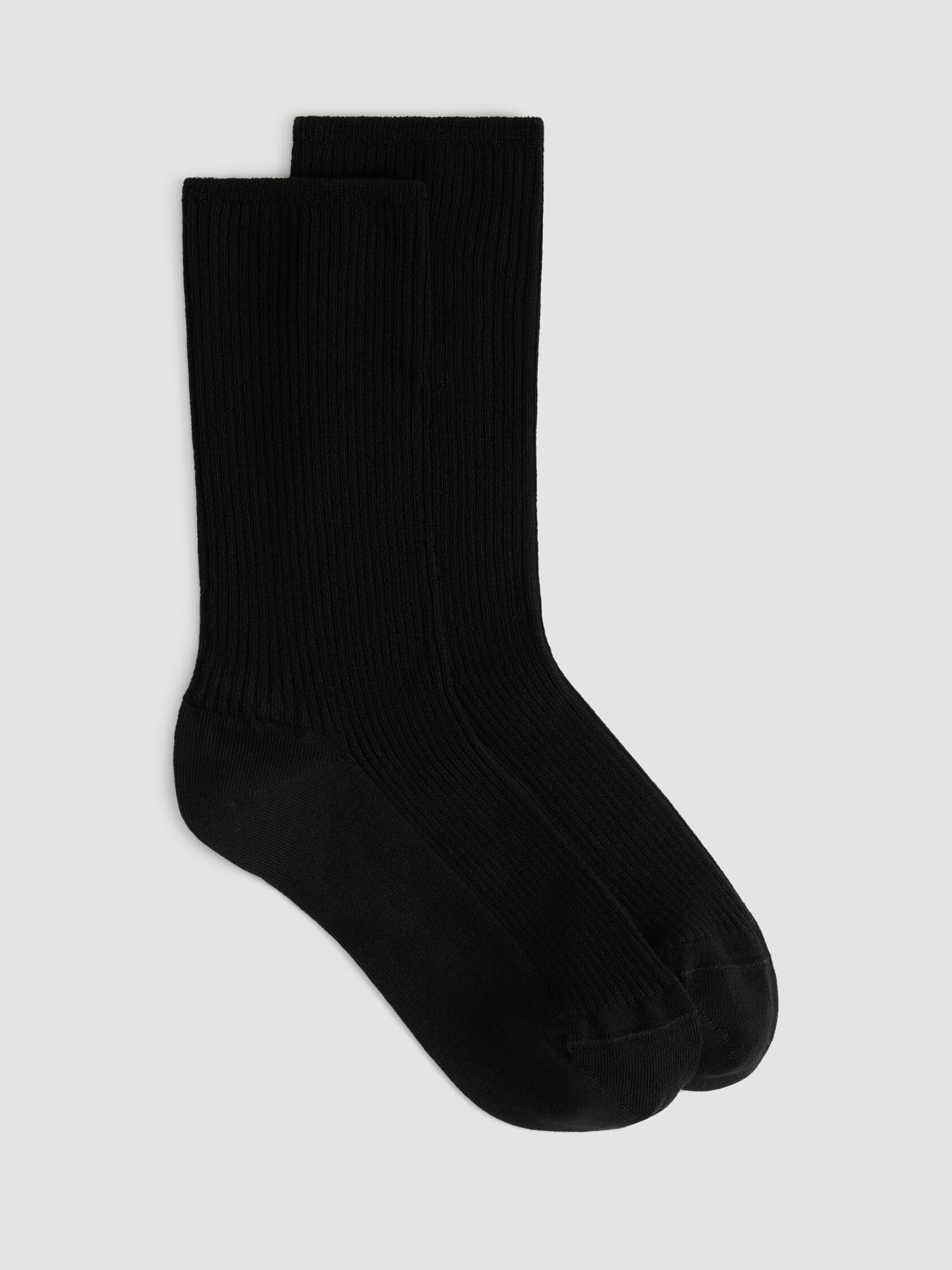 Ribbed Knit Trouser Sock