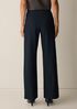 Washable Stretch Crepe Pintuck Wide Pant