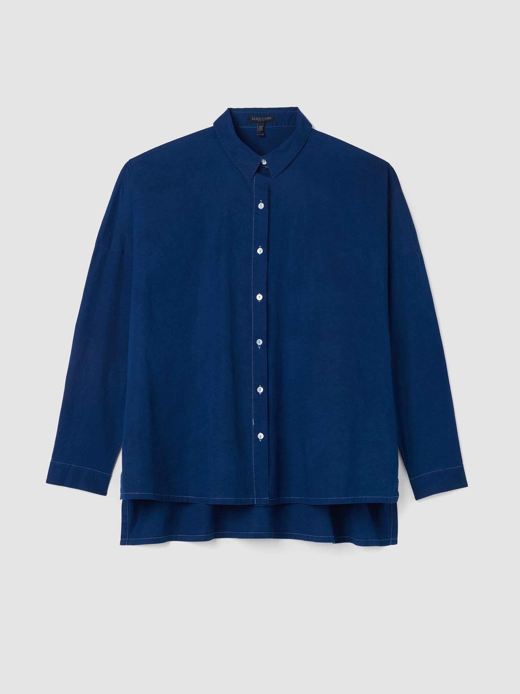 Renew Organic Linen Classic Collar Shirt, Petite Medium