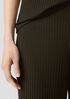 Textured Stretch Rib Wide-Leg Pant