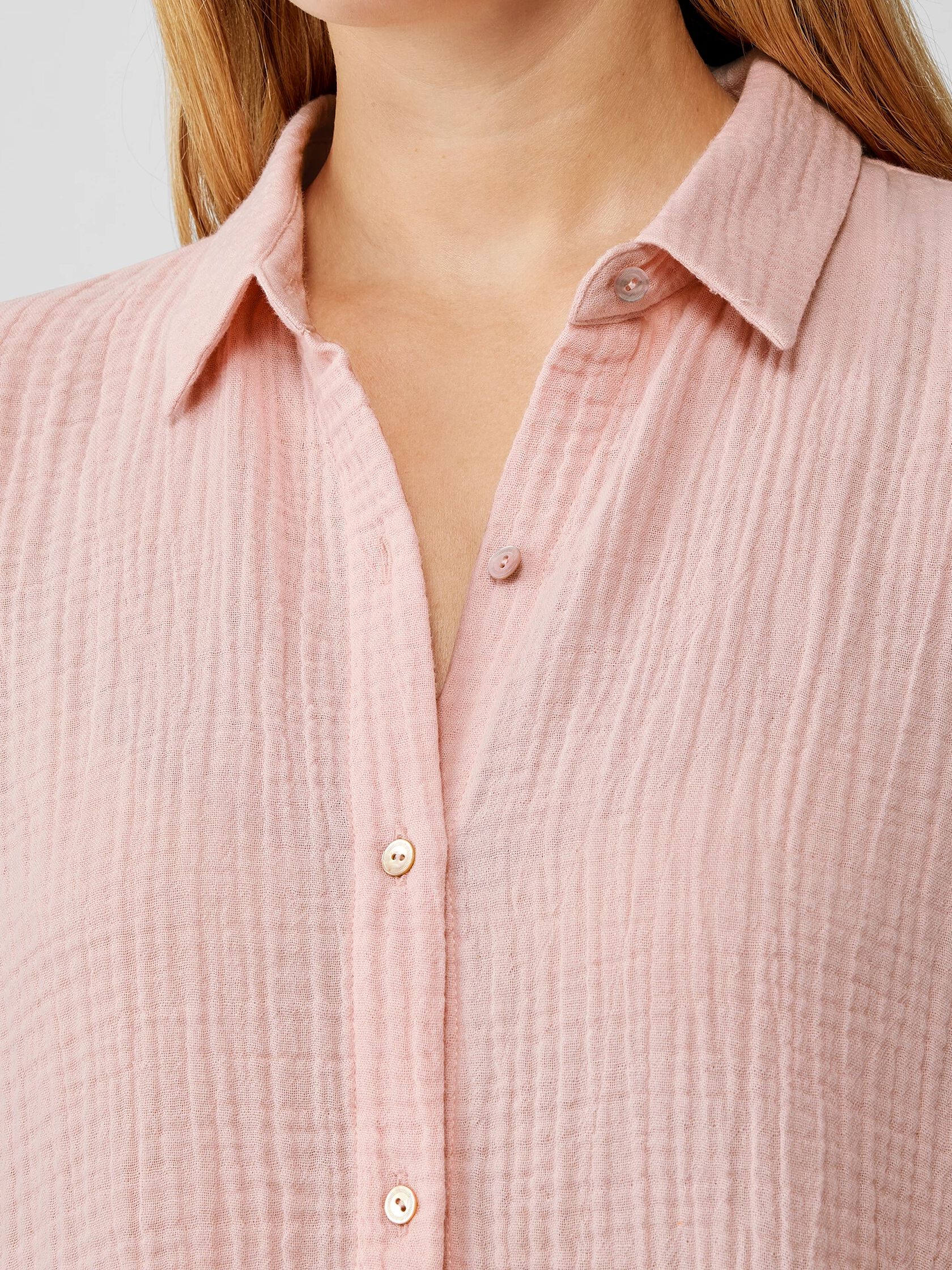 Organic Cotton Gauze Classic Collar Shirt