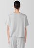 Striped Organic Cotton Interlock Sleep Tee