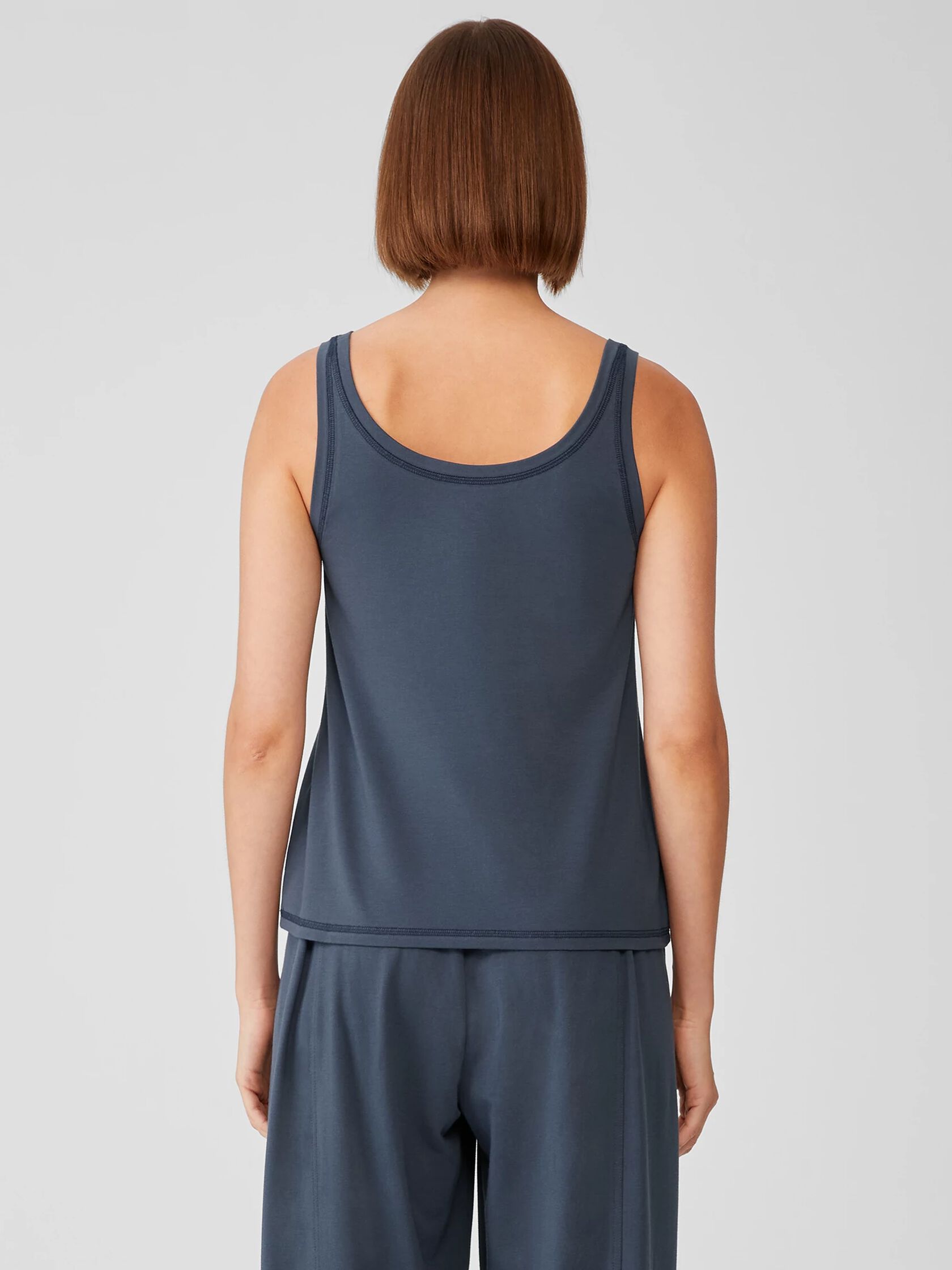 Traceable Cotton Jersey Scoop Neck Tank