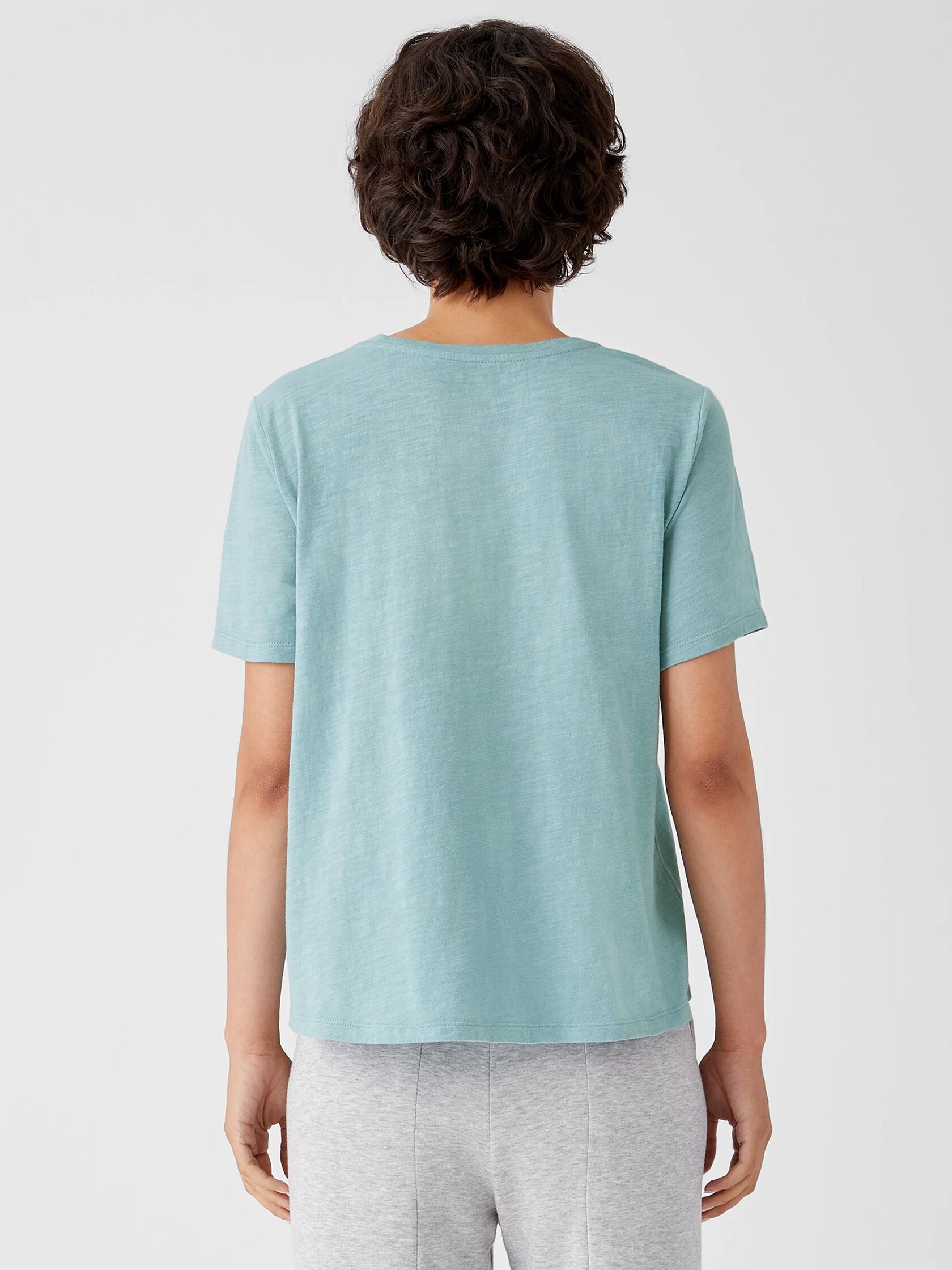 Organic Cotton Slub Tee EILEEN FISHER