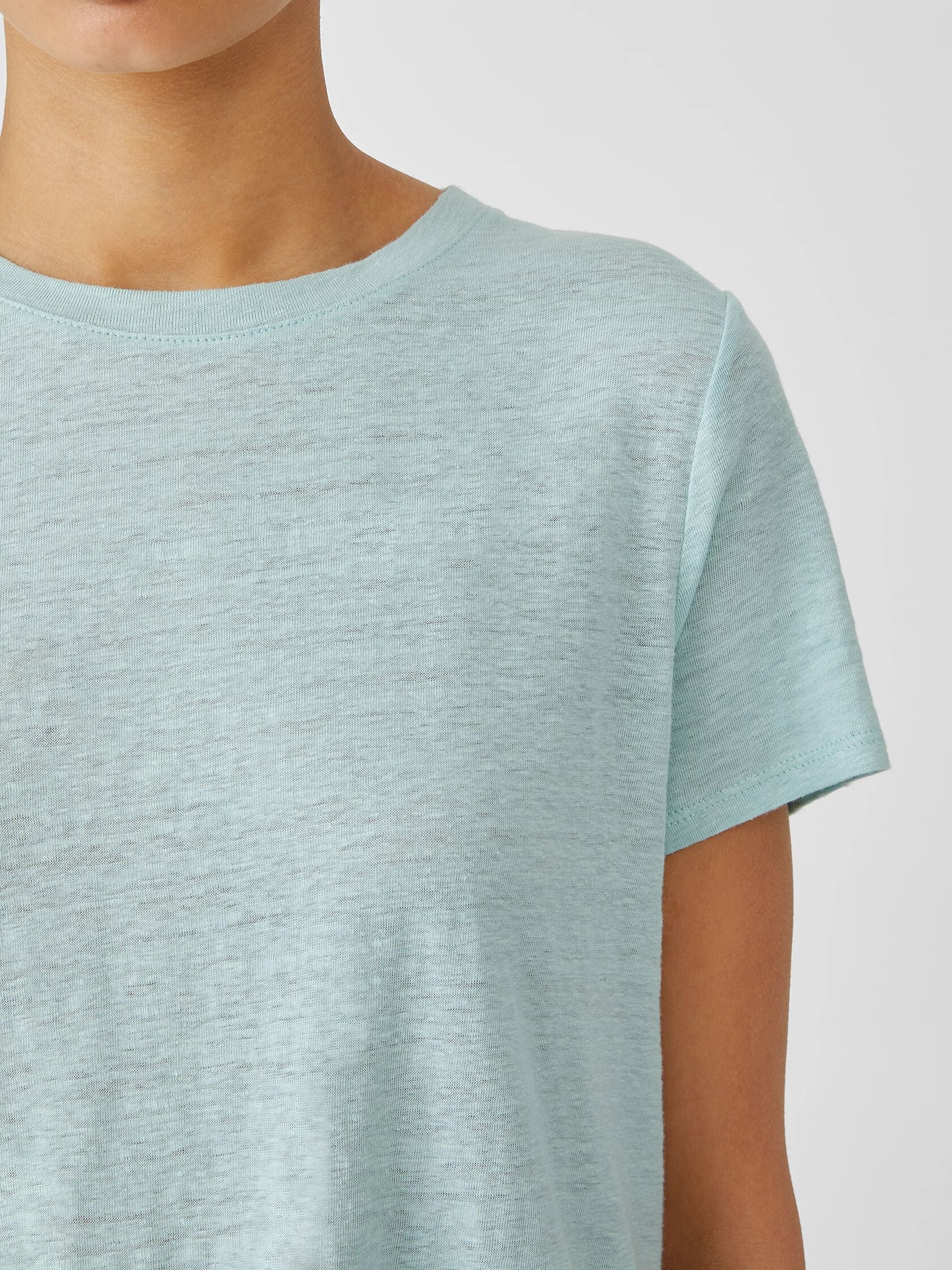 Organic Linen Jersey Crew Neck Tee