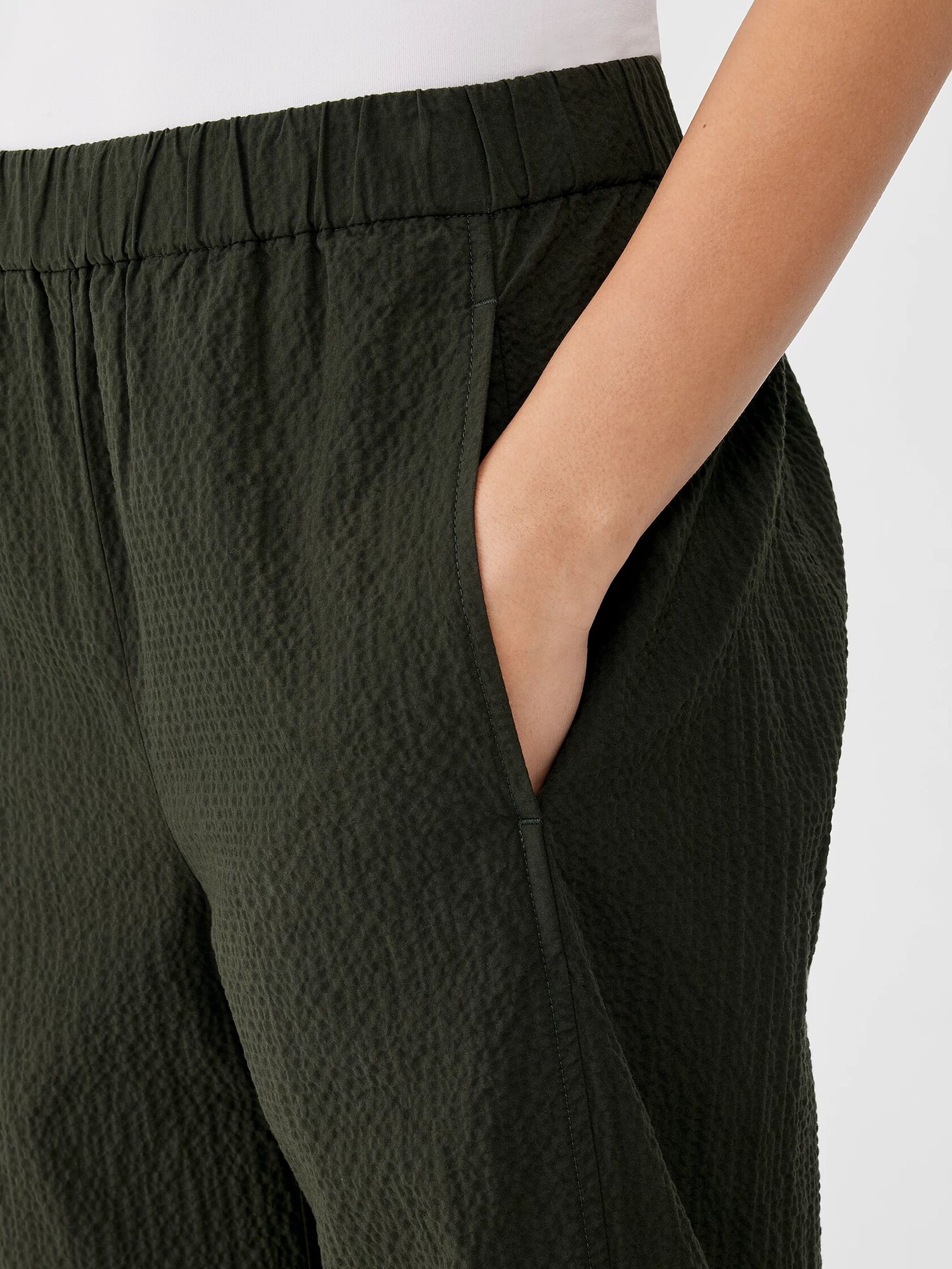 Organic Cotton Pucker Lantern Pant